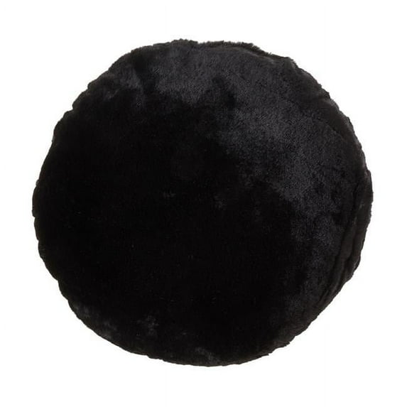 Saro Lifestyle Faux Rabbit Fur Throw Pillow