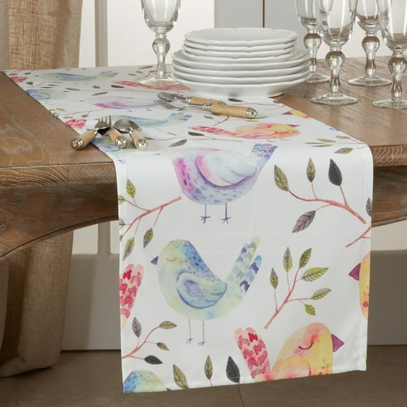 Saro Lifestyle Flock of Birds Table Runner