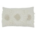 thumbnail image 1 of Saro Lifestyle Floral Appliqué Down Filled Throw Pillow, 1 of 1