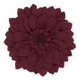 thumbnail image 1 of Saro Lifestyle Flower Shaped Felt Throw Pillow, 1 of 1