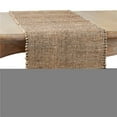 thumbnail image 1 of Saro Lifestyle Fringe Design Jute Table Runner, 1 of 1
