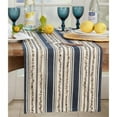 thumbnail image 1 of Saro Lifestyle Fringe Stripe Table Runner, 1 of 2