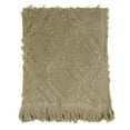 thumbnail image 1 of Saro Lifestyle Fringe Waffle Weave Throw Blanket, 1 of 1