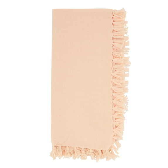 Saro Lifestyle Fringed Design Table Napkin (Set of 4)
