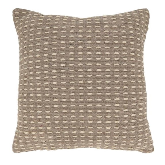 Saro Lifestyle Geometric Glam Dashed Woven Poly Filled Throw Pillow