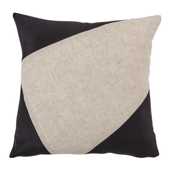 Saro Lifestyle Geometric Velvet Design Poly Filled Throw Pillow