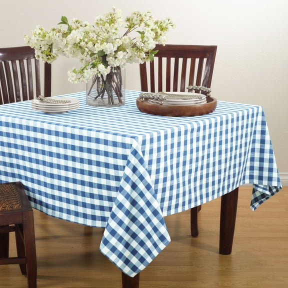 Saro Lifestyle Gingham Design Tablecloth