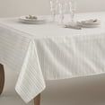 thumbnail image 1 of Saro Lifestyle Gloria Collection Stitched Design Tablecloth Ivory 70" Square, 1 of 5