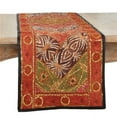 thumbnail image 1 of Saro Lifestyle Handmade Sari "Sitara" Table Runner, 1 of 1