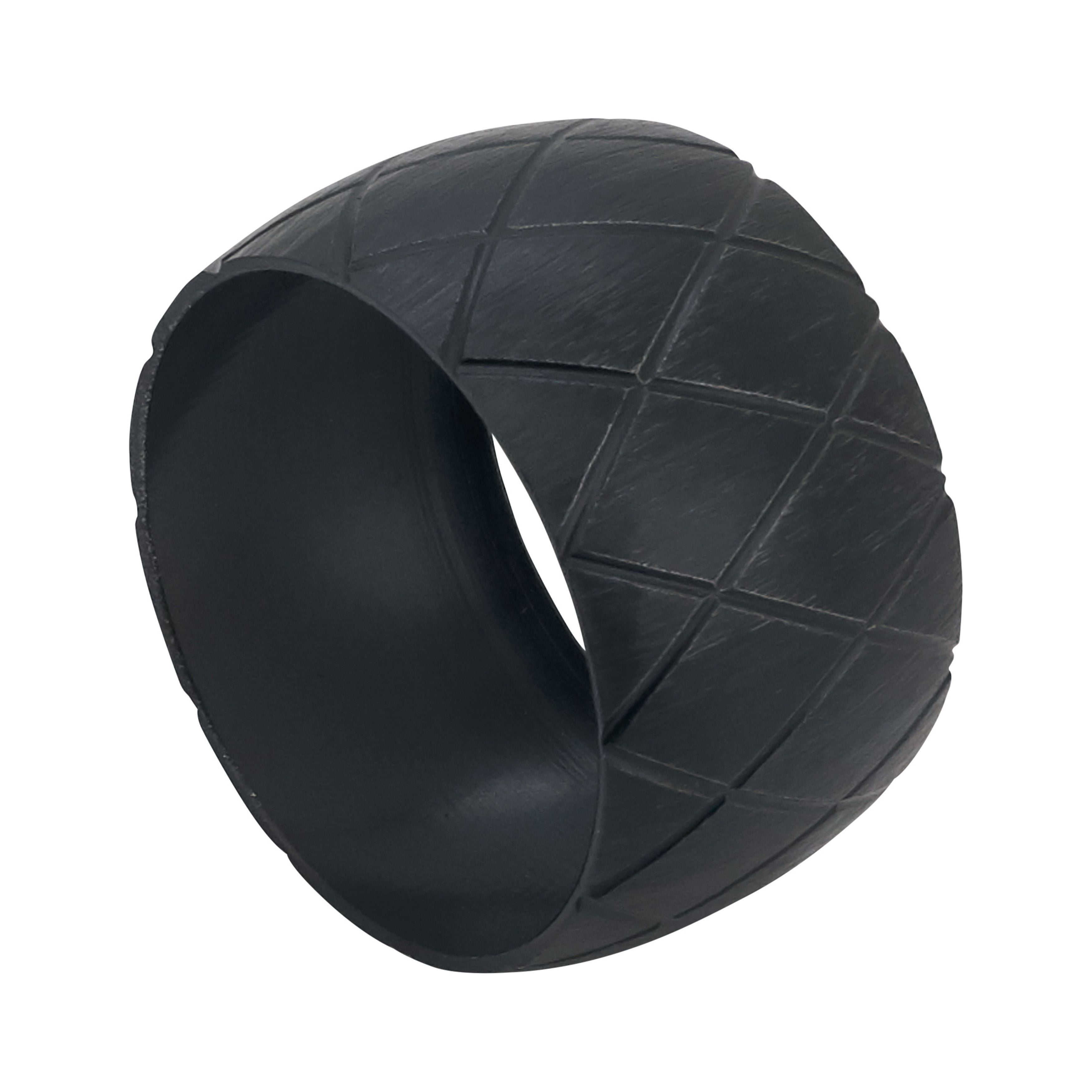 Black Harlequin Design Brass Napkin Rings Set of 4
