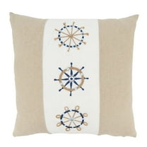 Saro Lifestyle Helm of Adventure Poly Filled Throw Pillow