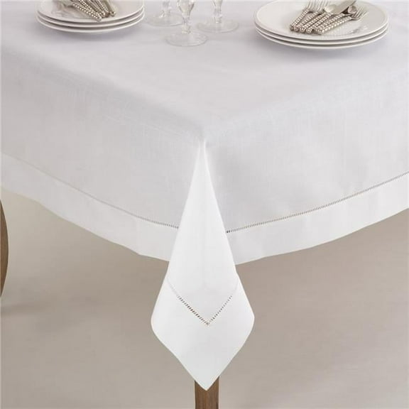 Saro Lifestyle Hemstitched Border Tablecloth