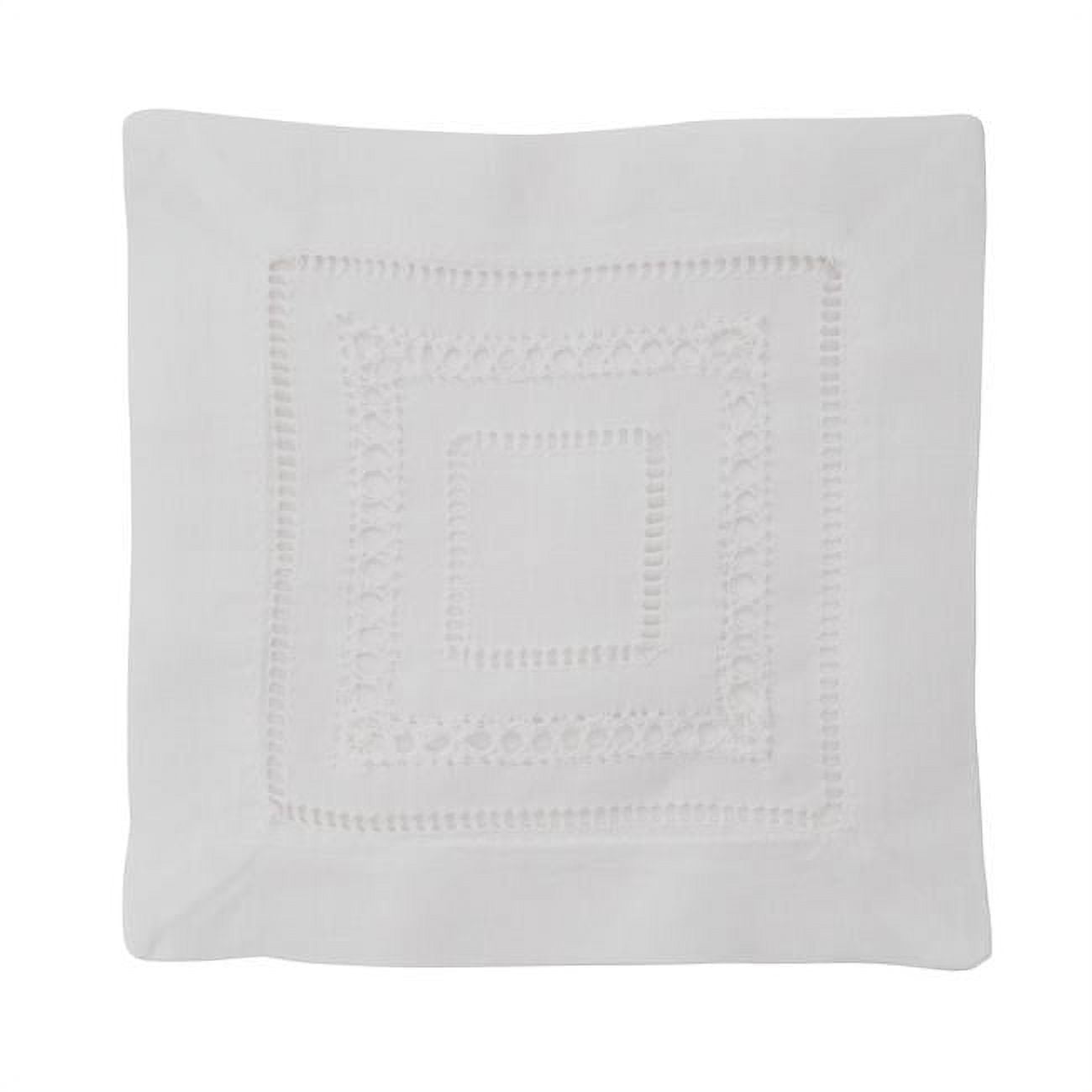 Saro Lifestyle Hemstitched Cocktail Napkin (Set of 12)