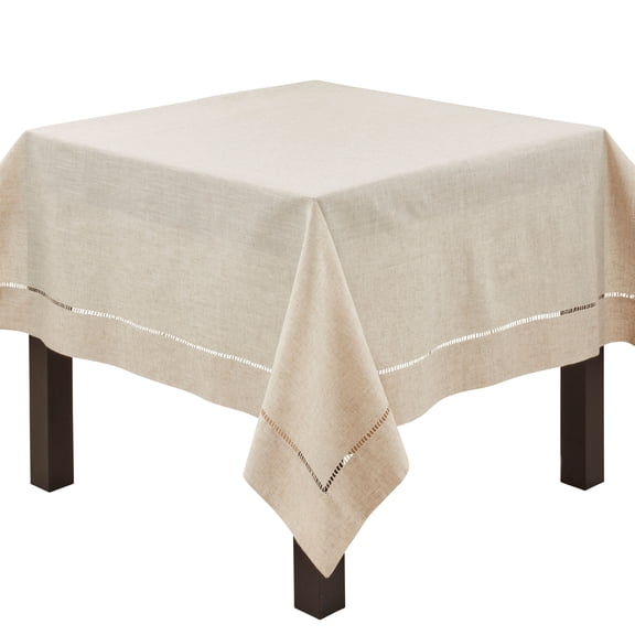 Saro Lifestyle Hemstitched Design Toscana Tablecloth