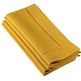 thumbnail image 1 of Saro Lifestyle Hemstitched Linen Dinner Napkins (Set of 4) Mustard, 1 of 5