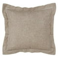thumbnail image 1 of Saro Lifestyle Hemstitched Poly And Linen Blend Throw Pillow Cover, 1 of 1