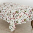 thumbnail image 1 of Saro Lifestyle Holiday Tablecloth With Holly and Ribbon Design 60 x 160 Rectangle, 1 of 5