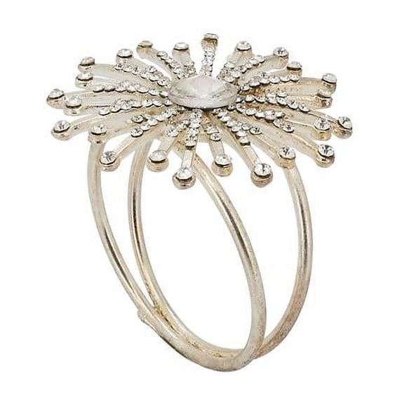 Saro Lifestyle Jewel Starburst Napkin Ring (Set of 4)