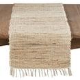 thumbnail image 1 of Saro Lifestyle Jute Chindi Table Runner, 1 of 3