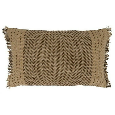 Saro Lifestyle Kantha Stitch Down Filled Throw Pillow