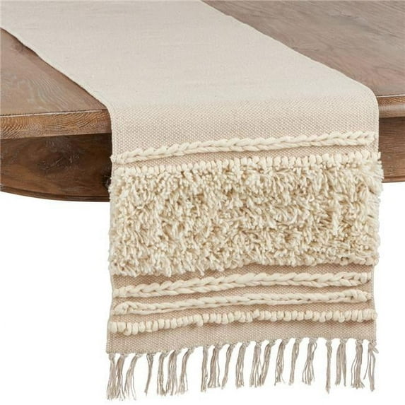 Saro Lifestyle Knot Appliqué Table Runner