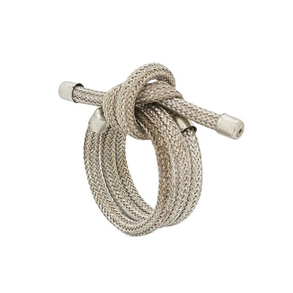 Saro Lifestyle Knotted Rope Napkin Ring (Set of 4)