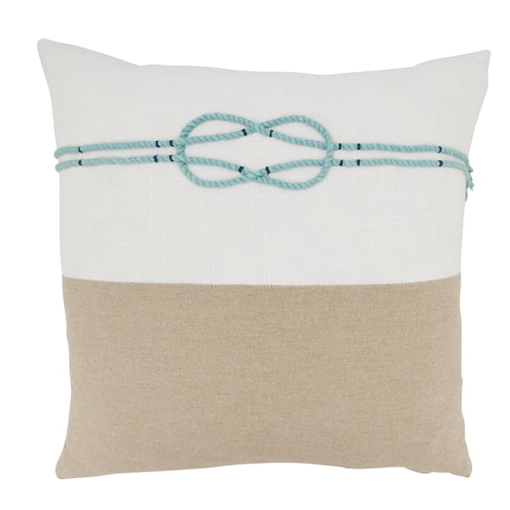 Saro Lifestyle Knotwork Whimsy Poly Filled Throw Pillow