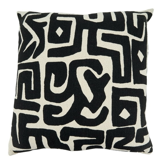 Saro Lifestyle Kuba Cloth Throw Pillow Cover