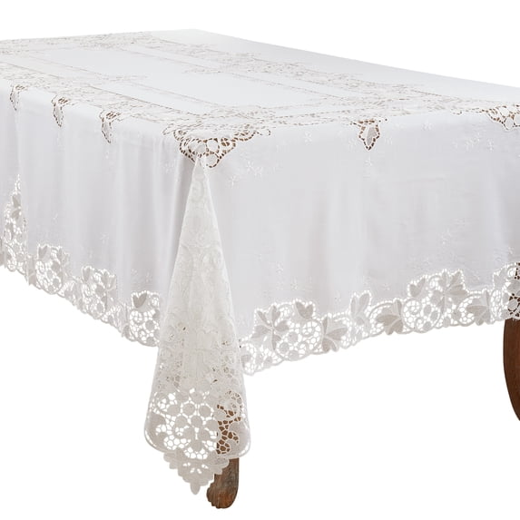 Saro Lifestyle Lace Design Tablecloth