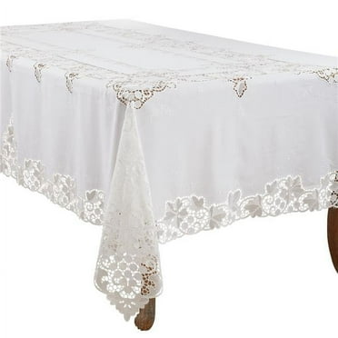 Saro Lifestyle Lace Design Tablecloth
