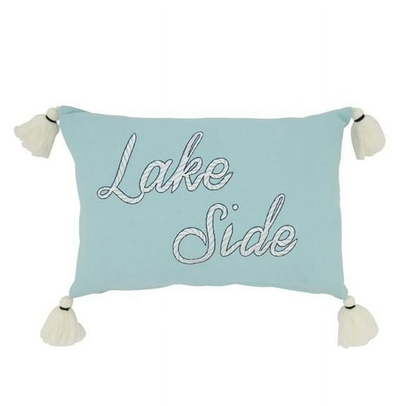 Saro Lifestyle Lake Side Serenity Throw Pillow Cover