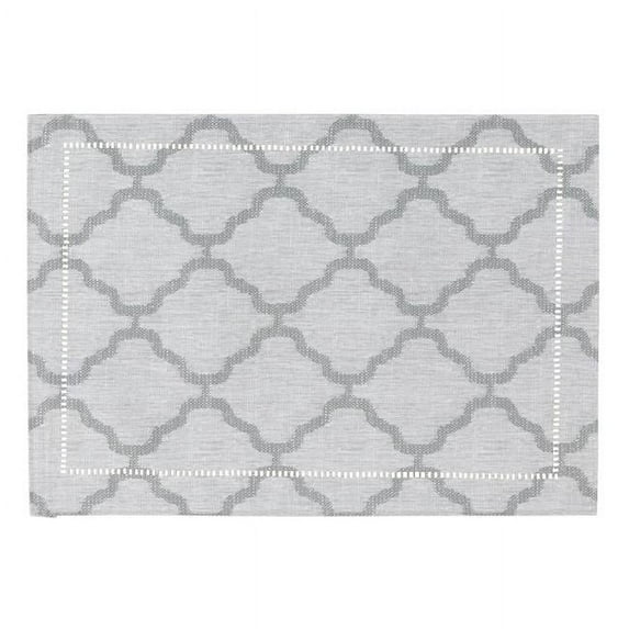 Saro Lifestyle Laser-Cut Hemstitch Placemat (Set of 4)