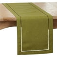 thumbnail image 1 of Saro Lifestyle Laser-Cut Hemstitch Table Runner, 1 of 5