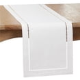 thumbnail image 1 of Saro Lifestyle Laser-Cut Hemstitch Table Runner, 1 of 5