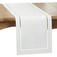 thumbnail image 1 of Saro Lifestyle Laser-Cut Hemstitch Table Runner, 1 of 5