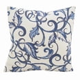 thumbnail image 1 of Saro Lifestyle Leaf and Vine Cotton Poly Filled Throw Pillow, 1 of 2