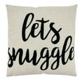 thumbnail image 1 of Saro Lifestyle Let's Snuggle Embroidered Down Filled Throw Pillow, 1 of 1