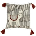 thumbnail image 1 of Saro Lifestyle Llama Design Tasseled Down Filled Throw Pillow, 1 of 5
