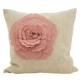 thumbnail image 1 of Saro Lifestyle Lotus Flower Felt Poly Filled Throw Pillow, 1 of 5