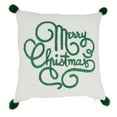 thumbnail image 1 of Saro Lifestyle Merry Christmas Poly Filled Throw Pillow, 1 of 2
