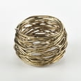 thumbnail image 1 of Saro Lifestyle Metal Twine Design Napkin Ring (Set of 4), 1 of 5