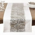 thumbnail image 1 of Saro Lifestyle Metallic Banded Design Table Runner, 1 of 5