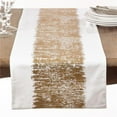 thumbnail image 1 of Saro Lifestyle Metallic Banded Design Table Runner, 1 of 5