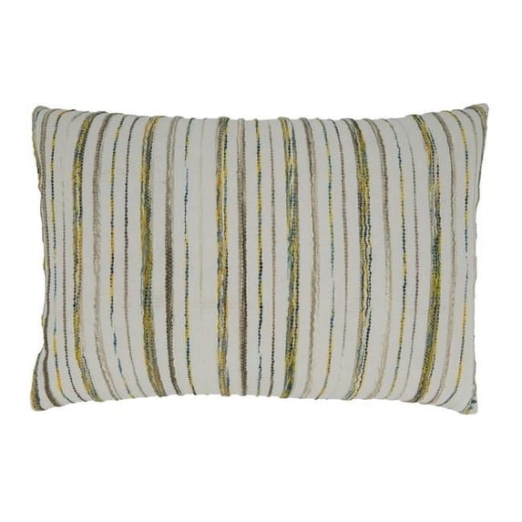 Saro Lifestyle Multi Striped Down Filled Throw Pillow