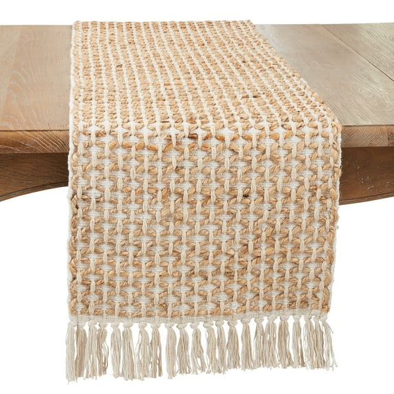 Saro Lifestyle Natural Jute Rope Table Runner