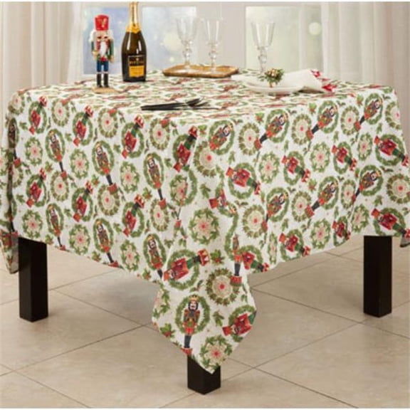 Saro Lifestyle Nutcracker Design Tablecloth