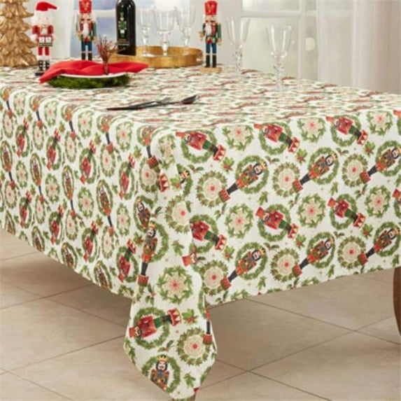Saro Lifestyle Nutcracker Design Tablecloth