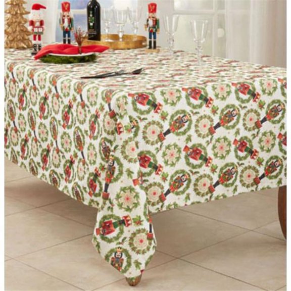 Saro Lifestyle Nutcracker Design Tablecloth