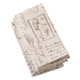 thumbnail image 1 of Saro Lifestyle Old Fashioned Script Print Design Napkin - Set of 4, 1 of 3