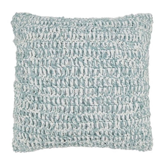 Saro Lifestyle Outdoor Zen Raffia Poly Filled Throw Pillow